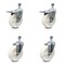 Service Caster 5 Inch Nylon Wheel Swivel 12mm Threaded Stem Caster Total Lock Brakes, 2PK SCC-TSTTL20S514-NYS-M1215-2-S-2 - alternate 1